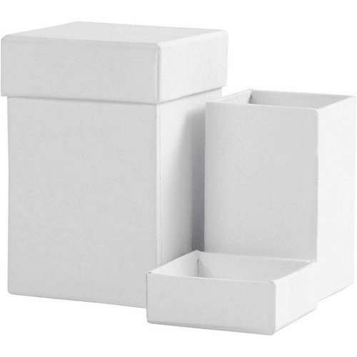 Karton Geschenkboxen Pappmaché Aufbewahrung weiß quadratisch Trommel rund Herz wählbar - Bild 4 von 39