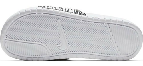 NIKE WOMENS BENASSI JDI (FLIP FLOP / SANDAL) 618919 114 WHITE/BLACK ASST SIZE - Picture 4 of 5