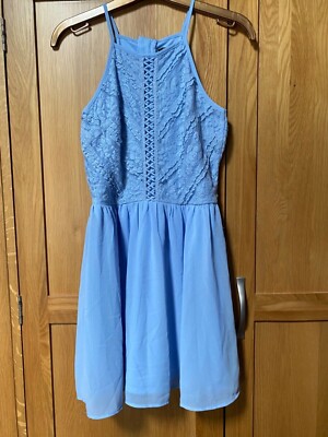 New Look 915 Blue Chiffon Dress 12 Years- Summer Party Dress- | eBay UK