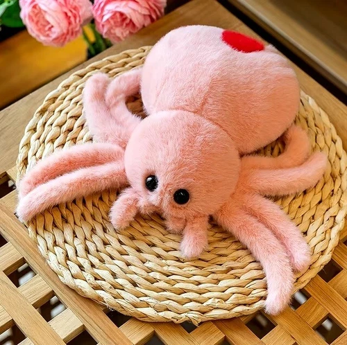 Pink Spider Plush Toy 10" Stuffed Animal Toddler Doll Gift Kids - Picture 5 of 13