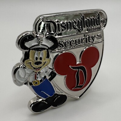 Disneyland Mickey Mouse Security Badge Pin
