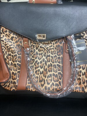 BADGLEY MISCHKA Leopard Travel Tote Weekender Bag | eBay BADGLEY MISCHKA Leopard Travel Tote Weekender Bag | eBay
