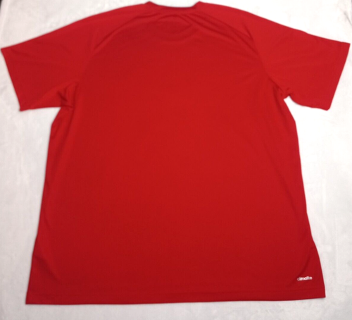 CAMISA DEPORTIVA ADIDAS CLIMALITE PARA HOMBRE ROJA 2XL CORRER, ENTRENAMIENTO, GIMNASIO, ROPA INFORMAL - Imagen 6 de 13