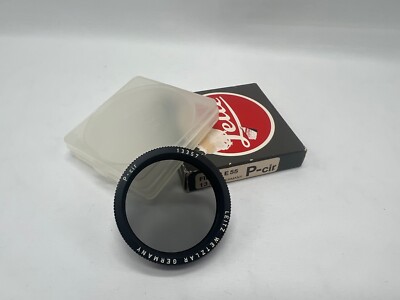 Leitz Leica 13357 E55 P-Cir Circular Polarizer With Plastic Case & Box