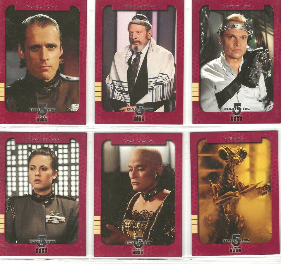 BABYLON 5 SEASON 4 RETROSPECTIVE CARDS S1 TO S12 SET OR SINGLES BY SKYBOX - Image 2 of 4
