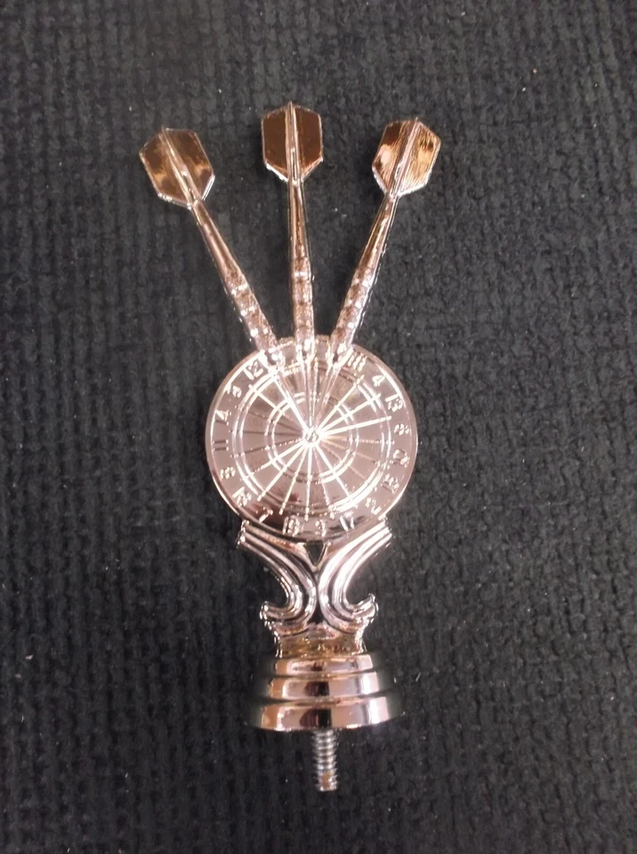 PDU lot of 11 trophy parts 6" tall gold triple dart large 8341