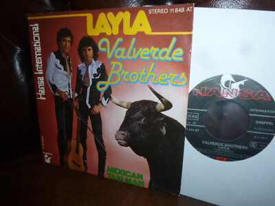Valverde Brothers, Layla (Eric Clapton) Mexican Taxi Man, Hansa Single 7'' 1978