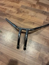 RARE Chrome 8" Rise Pullback Y-Bar Handlebar 1.250" Drag For Harley narrow Glide