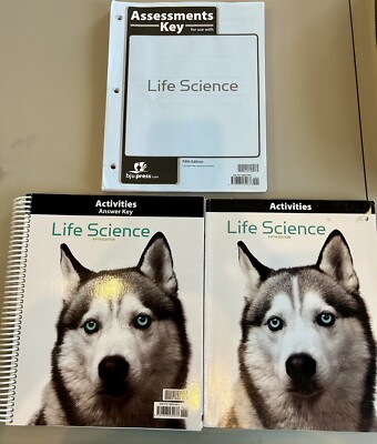 BJU Life Science lab manual, test key and manual key 5th edition
