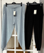 BNWT M&S Autograph pure cashmere tapered joggers - black or blue/grey rrp £99
