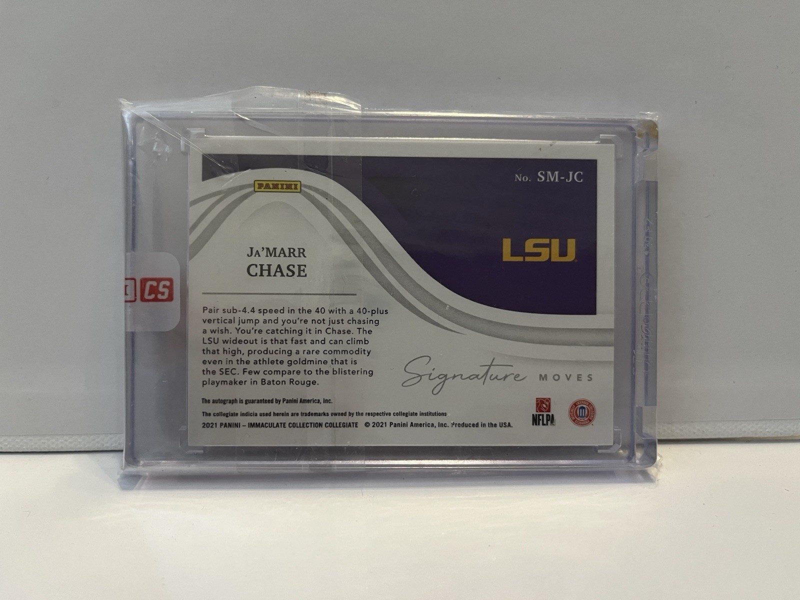 Football Ja’Marr Chase Rookie Immaculate Auto /99 PANINI SEALED view 2