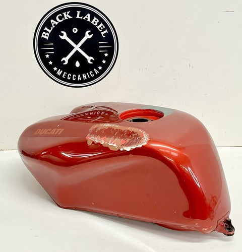 Genuine OEM Ducati 93-04 916/748/996/998 Red Fuel Petrol Gas Tank Needs Repair - Picture 8 of 12