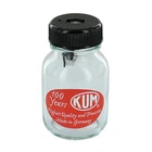 KUM 100th Anniversary Glass Jar Pencil Sharpener | Magnesium Body Retro Design