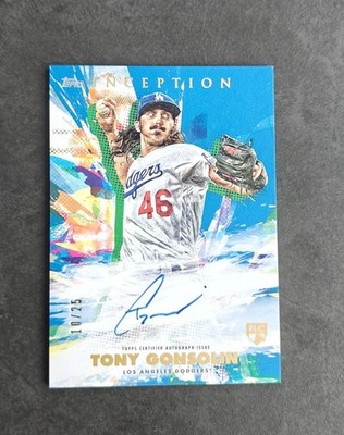 2020 Topps Inception Tony Gonsolin Rookie Auto /25