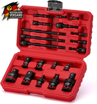 Impact Socket Adapter Set 20 pcs mit Universalgelenken für Automobil und Werksta