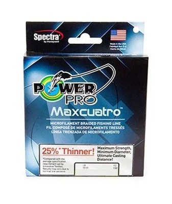 PowerPro Maxcuatro Braided Fishing Line (300 yd Spools)