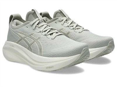 Asics Women's Gel-Nimbus 27 Running Shoes Lake Grey/white Sage
