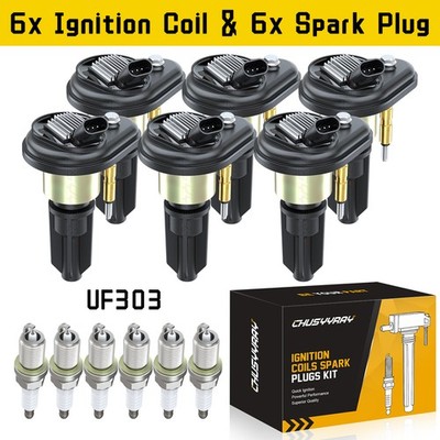 6x Ignition Coil & 6x Iridium Spark Plug Kit for 2004-2005 GMC Envoy XUV 4.2L