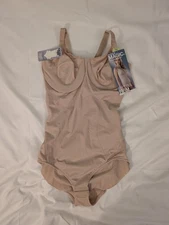 Naomi & Nicole 7920 Extra Firm Sculpting Bodysuit 36B Nude Inside Magic NWT