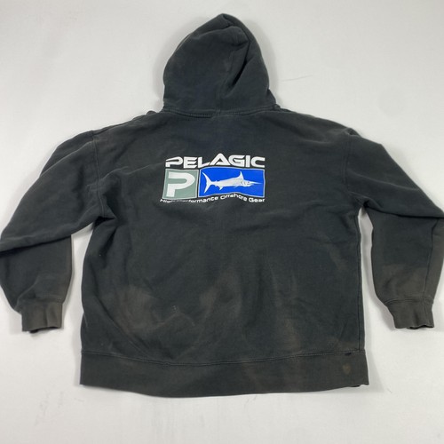T-shirt PELAGIC Offshore Gear - Pêche - Noir - Manches Courtes - Taille XL