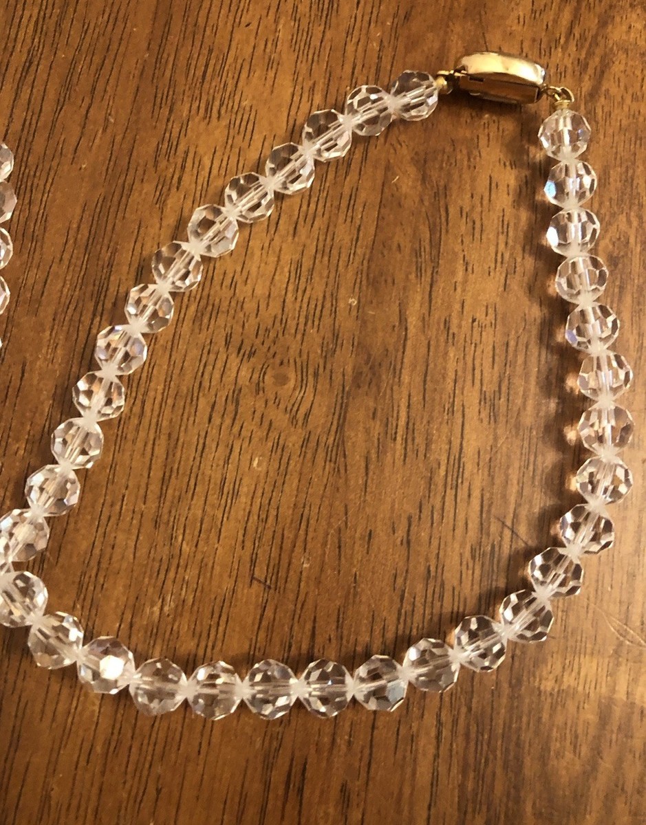 SAL (American Swarovski Ltd.) Aurora Borealis Necklace Clear  (H1) View 5