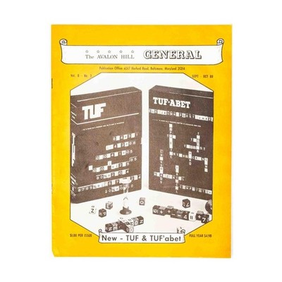 Avalon Hill General Mag  Vol. 6, #3 ''Tuf & Tuf'abet, Battle at Gettysbur Mag VG