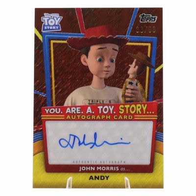 2025 Topps 30 Years Of Toy Story John Morris As Andy Auto /99