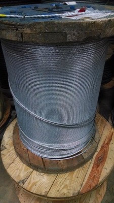 5/16'' Galvanized Steel Strand Cable Guy Wire 1x7 EHS (5000 Feet)