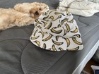 White Banana Fruit Print Bucket Hat, Cotton Canvas, Packable, One Size Women's — photo 2