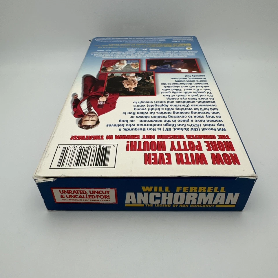 Anchorman: The Legend of Ron Burgundy - Unrated, Uncut & Uncalled For! VHS 2004 - Image 3 of 4