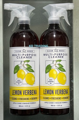 #ad #ad 2 Pk CLEAN HOUSE LEMON VERBENA Kitchen Odor Deodorizer Cleaner Freshen Renew $39.95