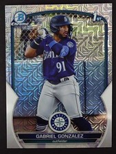 2023 Bowman Gabriel Gonzalez Prospects Mojo Refractor #BCP-133 Seattle Mariners
