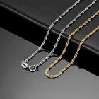 Solid 14k Gold Singapore rope chain Necklace Made in Italy All lengths