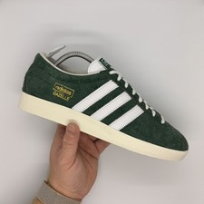 Adidas Gazelle Vintage Trainers/Sneakers - U.K. 8 Green/White FU9678 - Deadstock