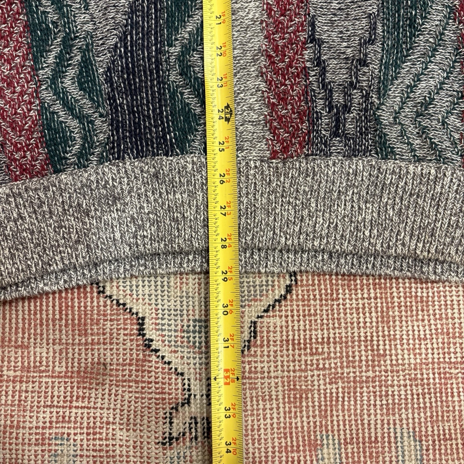 Vtg Roundtree & Yorke Earth Tones Coogi Cosby Style Textured Knit Sweater Sz M image 5