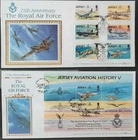 z(JER-226)JERSEY 1993 FDC 75th Anniversary of the RAF SET of 2 BENHAM covers