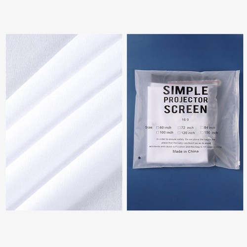 16:9 Projector Screen Projector Curtain 60/72/84/100/120 Inch HD Display Scree a - Bild 8 von 17