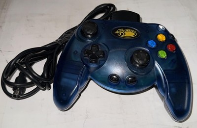 Vintage Mad Catz Control Pad Controller Microsoft Xbox Blue Wired Gamepad 4515