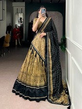 Indian Party Designer Bridal Lehenga UnStitchCholi Ethnic Bollywood Wedding Wear