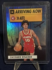 2024-2025 NBA Hoops Zaccharie Risacher Rookie RC Arriving Now Holo #10 Hawks