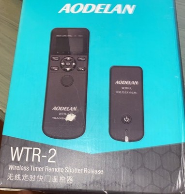 AODELAN WTR-2 Wireless Shutter Release Timer Remote Control New Open Box
