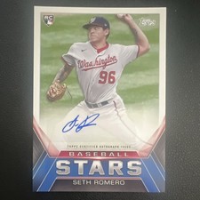 Topps Update Baseball Stars Autographs Seth Romero Rookie #BSA-SR Nationals
