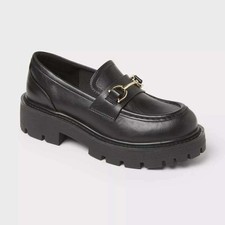 Women's Wild Fable Black Chapman Loafers 8.5 New With Tags
