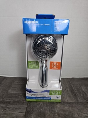 Oxygenics Chrome Chrome 5 settings Showerhead 1.75 gpm