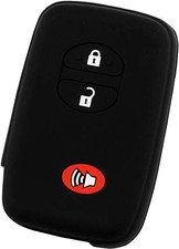 KeyGuardz Keyless Entry Remote Car Smart Key Fob Shell Cover Soft Rubber Black