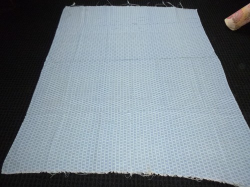 Vintage Feedsack Stoff voll offen Schleifen & Streifen hellblau Hintergrund 37,5x45" - Bild 2 von 9