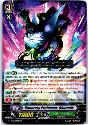 #ad HONORARY PROFESSOR CHATNOIR BT13 020EN DOUBLE RARE CARDFIGHT VANGUARD HP $4.08