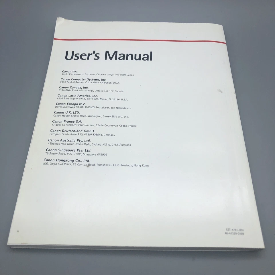 Canon Bubble Jet Printer BJC-1000 User's Manual 1999 Plus Quick Start Guide - Image 4 of 4