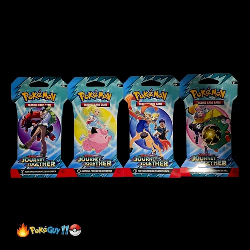 🔥 Journey Together Sleeved Booster Packs - FULL ART SET! (x4)