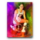 Bill Sharman #5 Art Card Limited 11/50 Edward Vela Signed (Boston Celtics)